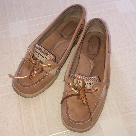 [SOLD] Sperry Top-Sider Gold Boat Shoes - Picture 5 of 5